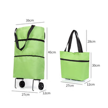 FERVENT foldable trolley bag fully extended, ready for a large grocery haul.