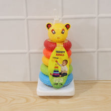 Plastic Baby Kids Teddy Stacking Ring Jumbo Stack Up Educational Toy 1 Set