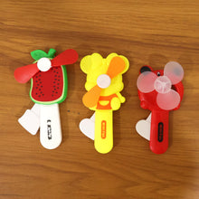 Mix color hand press manual mini fan toy for kids outdoor fun