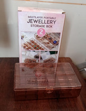Portable acrylic storage case for jewellery and accessories 30 grids India