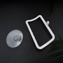 Easy-to-install no-drill towel hanger for convenient use in bathrooms and kitchens.