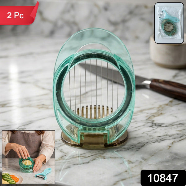 Multifunction Vegetable Cutter Slicer Set (2 Pc Set)