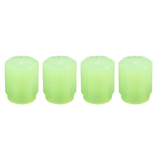 Light rim caps glowing for enhanced tire visibility