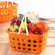 Close-up of storage basket handle and ventilation cutouts
