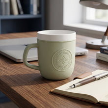 Home office leather texture tea cup made from durable plastic