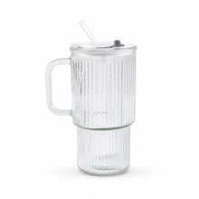 Glass tumbler on white background ready for use