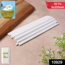Close-up showing texture of durable sog-resistant plain white paper straws