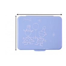 6-compartment pill organizer on white background
