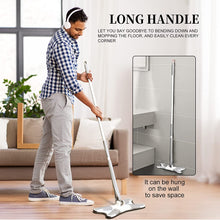 X-shape mop designed for easy and effective floor cleaning in various rooms.