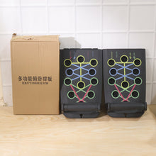 Push up board pack box for easy storage
