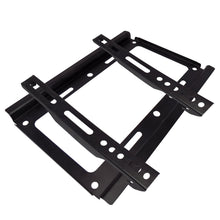Front view of the universal TV wall mount with mounting hardware.