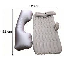Dimensions of the car air mattress (126cm x 62cm)