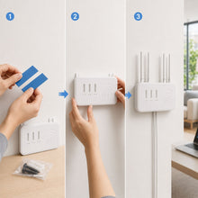 Router holder wall mount in use on wall