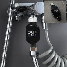 Digital shower thermometer installed