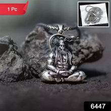 Hanuman Ji locket on a delicate chain, ready to wear as a spiritual necklace.