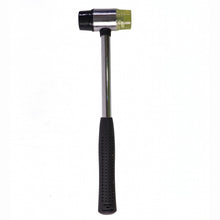 Rubber mallet hammer with steel handle and impact-resistant finish