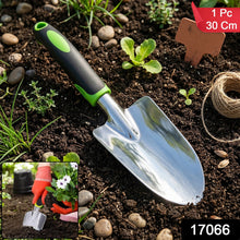 Garden hand trowel with ergonomic handle for easy digging