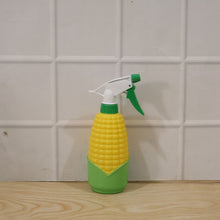 Close-up of the unique corn design of the spray bottle.