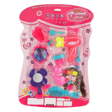 Kids makeup vanity toy set in a vibrant multicolour suitcase.