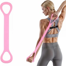 Silicone resistance band designed for chest and full-body workouts
