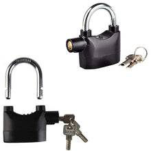 Anti theft pad lock with smart alarm and zinc alloy body