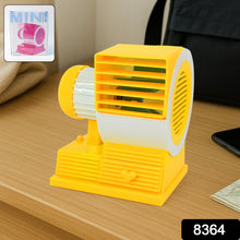 Compact portable mini desk fan powered via USB