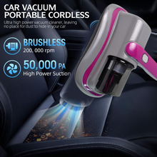 Powerful Suction Portable Handheld Vacuum Cleaner - Low Noise Vacuum Cleaner for Bed - Cordless Vacuum Cleaner for Car Seat Crevices Pillows, Mattresses, Sofas Wireless Anti Dust and Mite Cleaner