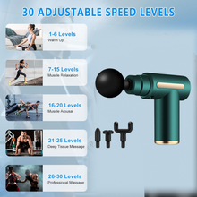 Main view of the VelvaBloom deep tissue percussion body massager.