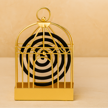 Side view highlighting the craftsmanship of the ornamental mosquito coil holder.