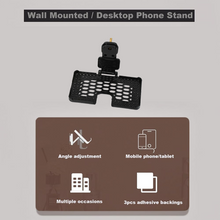 Close-up of the PHOBIA mobile holder stand, highlighting ventilation slots for safety.