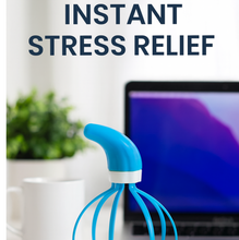 Portable scalp massager showing its compact design.