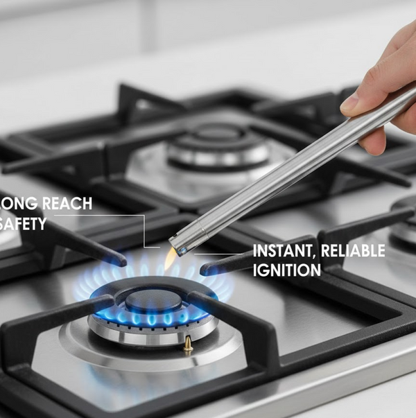 4In1 Combo - Stainless Steel Kitchen Lighter, Knife, Peeler and Smooth Grater (Multicolor)