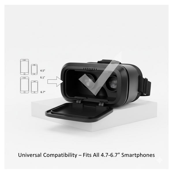 3D VR Box Glasses Virtual Reality Goggles Headset  (1 Pc)