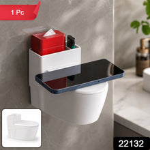 Quirky toilet-shaped ashtray on table for home or office setting