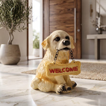 Decorative resin dog statue for home display