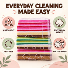 Glass cleaning cloth white bg