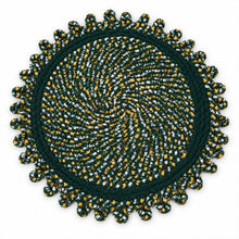 Round floor mat design view