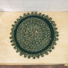 Round braided floor mat home use