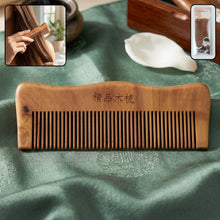 Anti-static wooden comb ideal for detangling and scalp massage