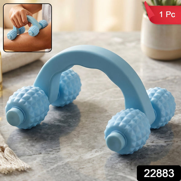 Packaging of the 4 roller manual body massager.