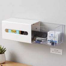 Wall mounted storage box organizer