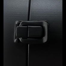 Wall clock mounting latch close-up