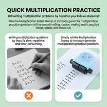 Multiplication practice roller stamp learning guidance