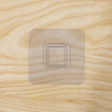 Snap-on wall hook base with clear design