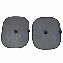 Car sun shade pair on white background