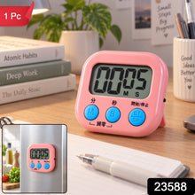 Digital kitchen timer packaging with product visible
