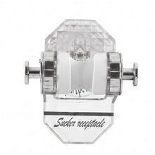 Suction cup shower holder on white background