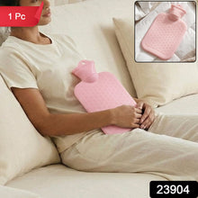 Reusable hot water therapy bag with 1 piece label and SKU 23904