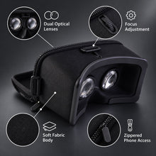 VR headset phone slot view