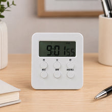 Large display timer with clock for desk use